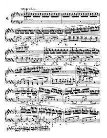 Partition Etude No.6, Etudes Op.25, Chopin, Frédéric