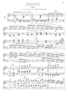 Partition complète, Piano Sonata No.4, Grand Sonata, E♭ major, Beethoven, Ludwig van par Ludwig van Beethoven