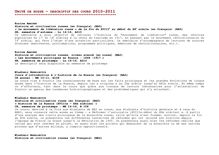 UNITÉ DE RUSSE  DESCRIPTIF DES COURS 2010-2011