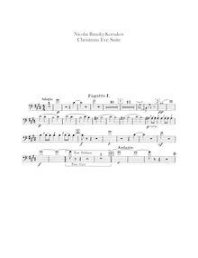 Partition basson 1, 2, Christmas Eve, Ночь перед Рождеством, Rimsky-Korsakov, Nikolay
