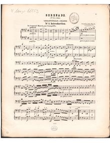 Partition violoncelles et Bassi, Serenade No.3 en A major, A major