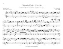 Partition No.7 en C major, pièces pour mécanique orgue, Haydn, Joseph