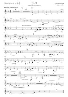 Partition basse clarinette (B♭) (alternate en C provided), symphonique sketches