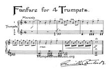 Bantock Fanfare For 4 Trumpets Complete Score