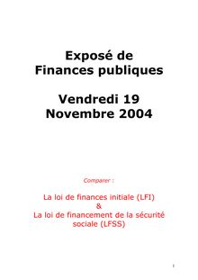 FP - Séance 6 - Comparaison LFI - LFSS [Exposé personnel]