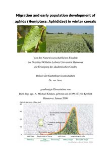 Migration and early population development of aphids (Hemiptera: Aphididae) in winter cereals [Elektronische Ressource] / A. Michael Klüken