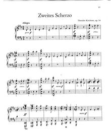 Partition complète, Scherzo No.2, Op.54, Kirchner, Theodor