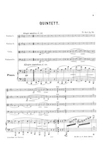 Partition de piano, Piano quintette No.2, Klavierquintett Nr. 2