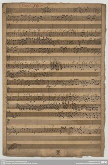 Partition complète, violon Concerto, TWV 51:G6, G major, Telemann, Georg Philipp