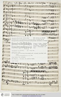 Partition complète et parties, Sinfonia en D major, GWV 549