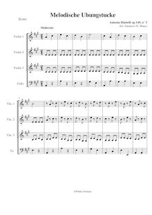 Partition complète, 28 Melodische übungstücke, Melodic Practice Pieces