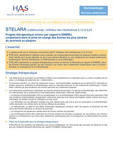 STELARA - Synthèse d avis STELARA - CT-6336
