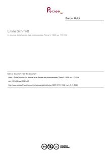 Emile Schmidt - article ; n°1 ; vol.5, pg 113-114