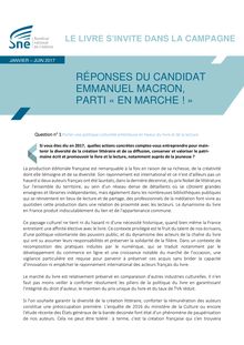 10 questions sur le livre pour la présidentielle - E. Macron