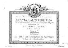 Partition parties complètes, Giulio Sabino ed Epponina. Sonata Caratteristica Per il Clavicembalo o F.P. con un violon obbligato