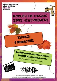 Programme des Vacances d automne 2012 - ALSH
