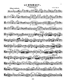 Partition de violoncelle, Le Bouquet, Divertissement sur des mélodies de l opéra Joseph de Méhul