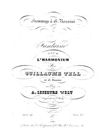 Partition complète, Fantaisie sur Guillaume Tell, Op.29, Fantaisie sur Guillaume Tell de G. RossiniHommage à G. Rossini