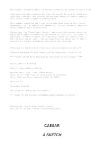 Caesar: a Sketch