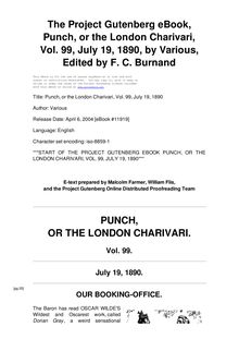 Punch, or the London Charivari, Volume 99, July 19, 1890