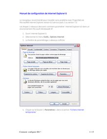 Manuel de configuration de Internet Explorer 6