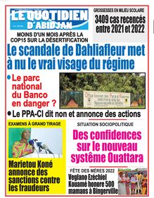 Le Quotidien d’Abidjan n°4135 - Du jeudi 02 juin 2022
