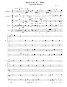 Partition , Offertorium & Hostias, Symphony No.7  Requiem , C minor par Michel Rondeau