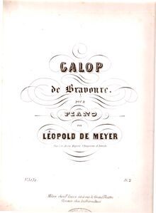Partition complète, Galop de Bravoure, Meyer, Leopold de