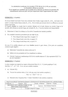 Mathématiques 2003 S.T.L (Physique de laboratoire et de procédés industriels) Baccalauréat technologique