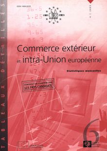 Commerce extérieur et intra-Union européenne. Statistiques mensuelles 4/2003