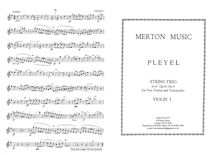 Partition No.1 en D major, 3 corde Trios, Pleyel, Ignaz par Ignaz Pleyel