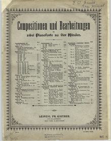 Partition No.3 couverture couleur, Impromptus, D.935, Schubert, Franz