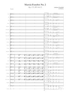 Partition complète, Marcia Funebre No.2, Op.173, Ponchielli, Amilcare par Amilcare Ponchielli