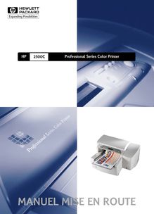 Guide de l utilisateur pour l imprimantes HP  2500C