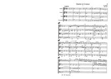 Partition complète, corde quatuor, Op.5 No.5, G minor, Richter, Franz Xaver