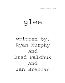 Script de Glee 1x01 (pilot)