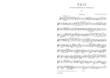 Partition parties complètes, corde Trio, Op.69, Trio, G moll, für Violine, Bratsche und Violoncell, Op. 69, komponiert von Wilhelm Berger.