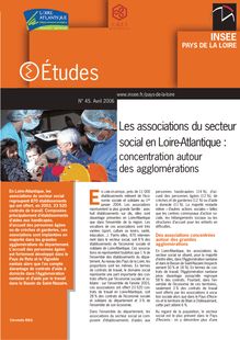 Les associations du secteur social en Loire-Atlantique : concentration autour des agglomérations