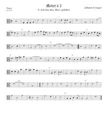 Partition ténor viole de gambe, alto clef, Motets, Crüger, Johann par Johann Crüger