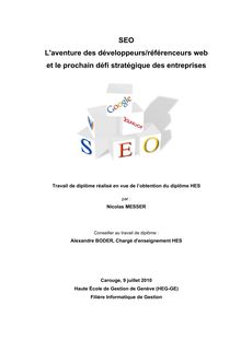 International SEO Research (French) - Travail de bachelor