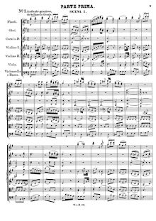Partition Act I, Scenes 1–3, Ascanio en Alba, Mozart, Wolfgang Amadeus