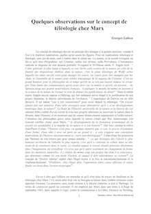 Read article (PDF) - Qqs observat. sur le C; de téléologie chez Marx