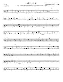 Partition viole de gambe aigue, Geistliche Chor-Music, Op.11, Musicalia ad chorum sacrum, das ist: Geistliche Chor-Music, Op.11 par Heinrich Schütz