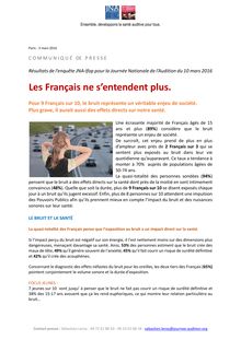 Enquête JNA-IFOP sur les nuisances sonores : 2 français sur 3 se sentent plus exposés 