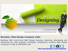 Web Design Company, Web Development Company In India - Bonoboz