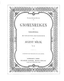 Partition de piano, Gnomenreigen, Op.90, A minor, Nölck, August