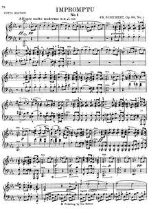 Partition Impromptu en C minor, Op.90 No.1, Schubert s Impromptus [revised et edited by Franz Liszt]