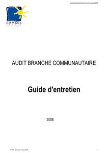 AUDIT - guide et synthèse - 2008