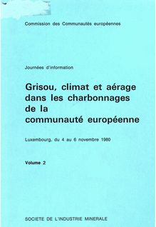 Grisou, climat et aérage dans les charbonnages de la Communauté européenne