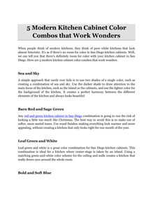 5 Modern Kitchen Cabinet Color Combos that Work Wonders